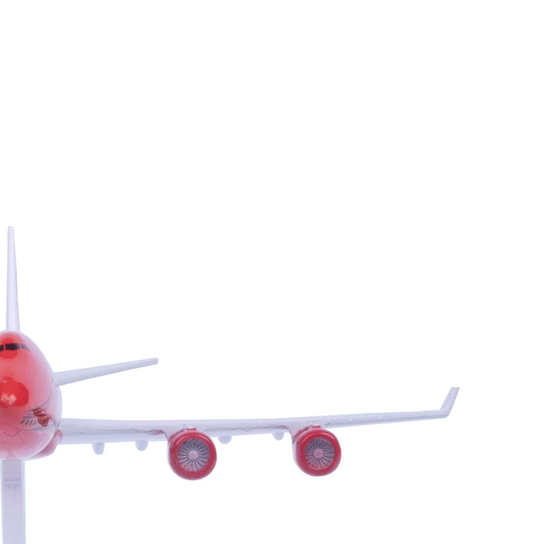 Bswath 1:400 Scale Model Malaysia B747 Die-cast Airplane for Gift and Collection (Red), 6.3 inches - Image 2