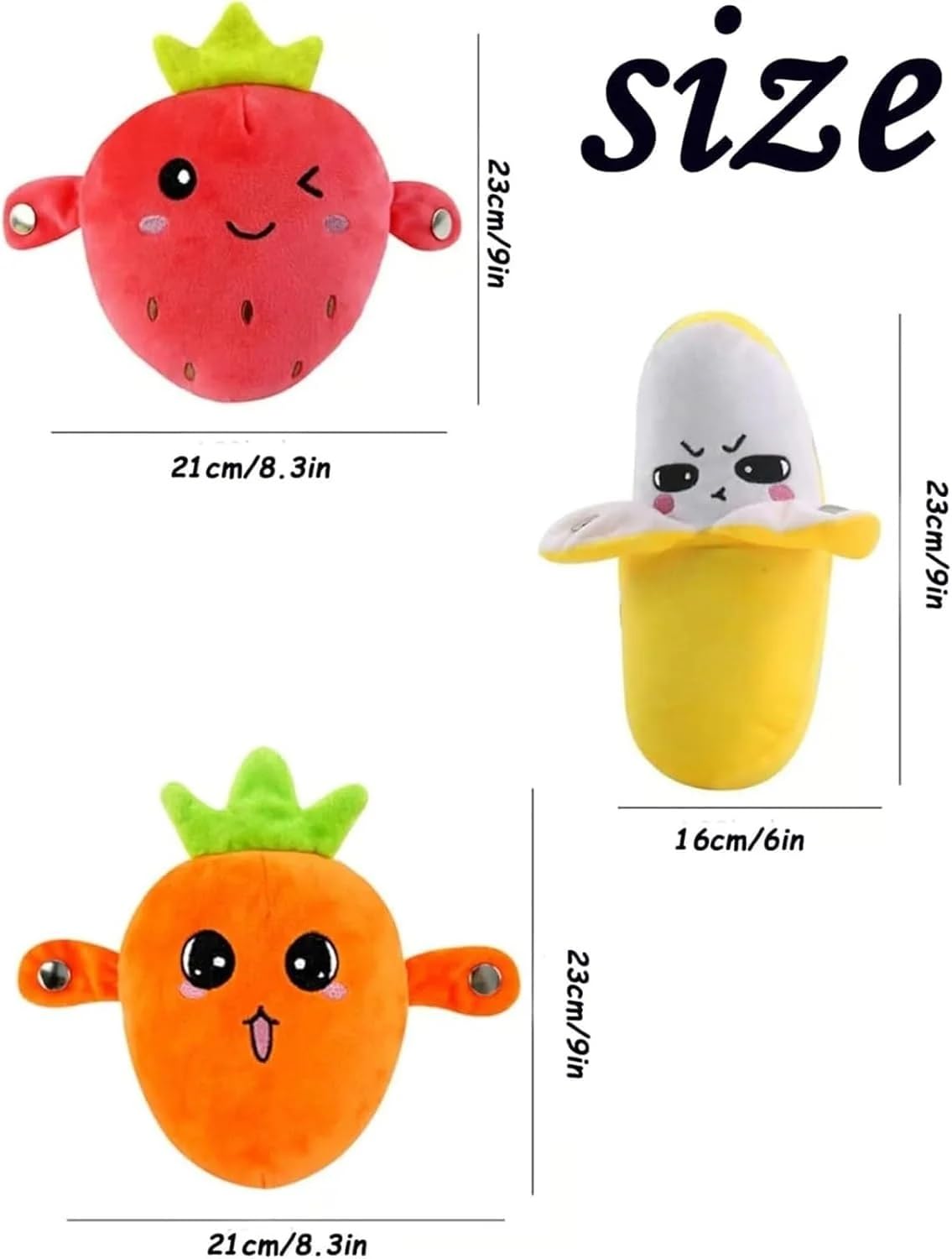 Muñeca Interactiva con Sensor Musical, Muñeca de Peluche en Forma de Fruta con Interacción Feliz Sensible al Tacto y Sonido Enriquecido, 3 Modos, Peluche de Latido con Sensor de Fruta(Yellow)