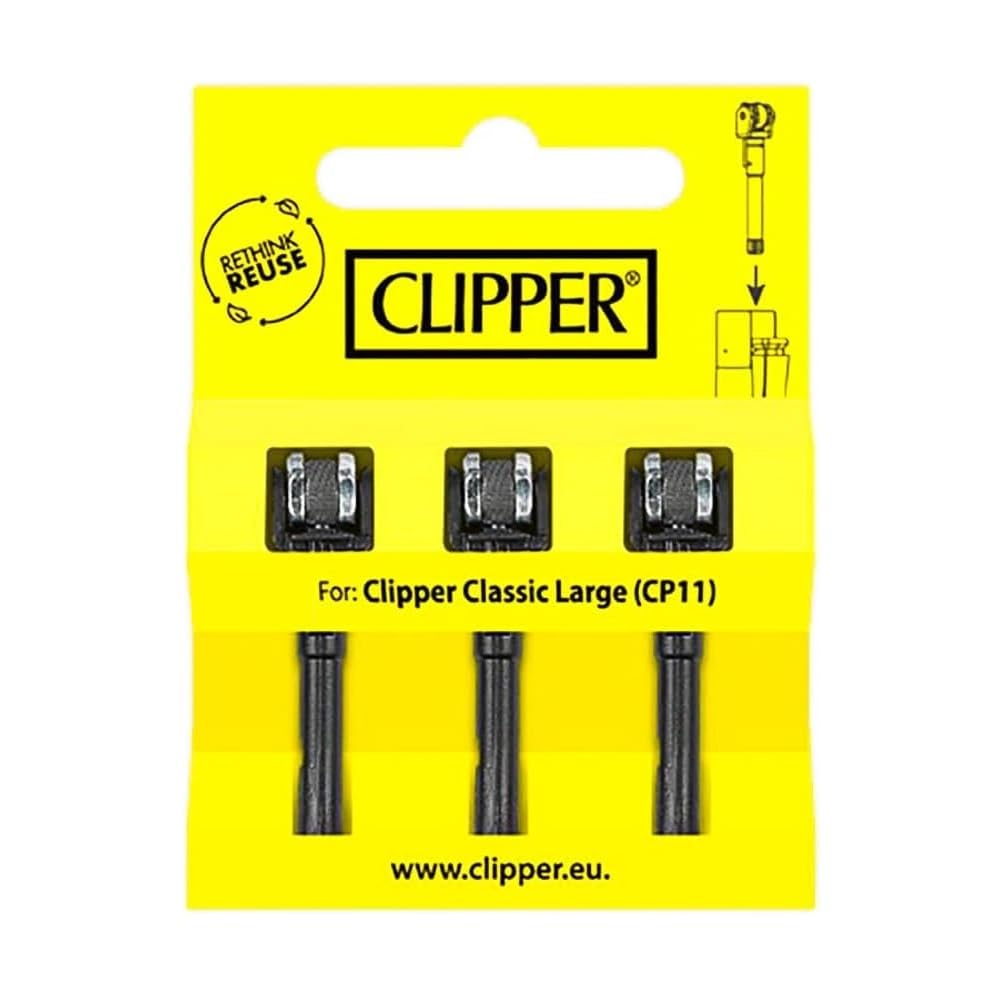 Clipper Ignition Wheel and Flint Set - Replacement Part for Clipper Lighters - 3 Pack (8)