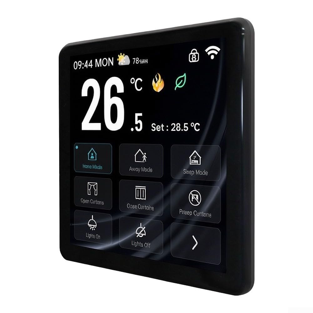 Zentralheizung Thermostat WiFi Graffiti Design Weiß(Black)