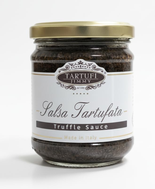 Salsa Tartufata al Tartufo Nero 180g – Crema al Tartufo Nero Gourmet Super Cremosa | Condimento Italiano per Pasta, Bruschette, Carne e Risotti – Made in Italy