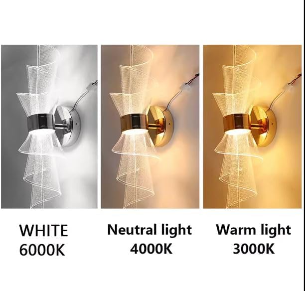 Image of Modern LED Wall Light for Home Decor - Stylish Decorative Lamp for Living Room, Bedroom, Hallway, Warm Ambient Lighting (Modern) Pack of 2