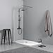 Kiamami Valentina PAROI Fixe DE Douche Walk-in À L'ITALIENNE 100 CM en Verre