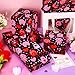 FYSUIMU 100 Sheets Valentine's Day Monster Tissue Paper Black Pink Red Heart Monster Gift Wrapping Paper for DIY Crafts Wedding Anniversary Party Supplies, 13.8 x 19.7 Inch