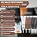 SEISSO Brown Leather Repair Kit for Furniture, Vinyl Couch Repair Kit for Sofa，Restores Any Material, Bonded, Pleather, for Scratch, Tears, Burn Holes with Super Easy Instructions (5 Colors)