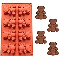 WishesMar Moldes de Silicone de 8 Cavidades para Repostería