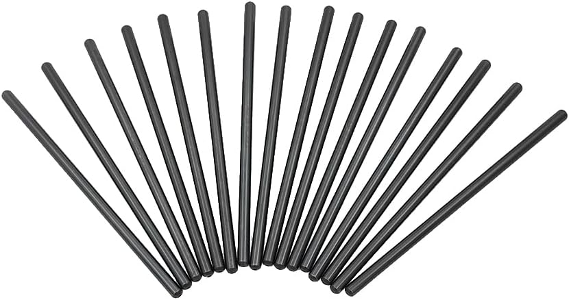 16PCS Chrome Pushrods, LS 5/16" Diameter Hardened 7.400" Chrome Pushrods Fit for GM LS1, LS2, LS3, LS6, L92, L99