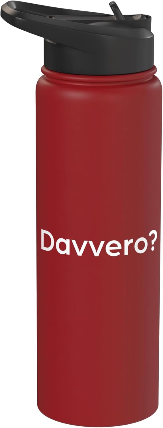 "Really?" Funny Italian Word Stainless Steel Insulated Water Bottle