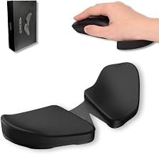 Crysendo Ergonomic Mouse Wrist Rest Support | Gliding Palm Rest Pad with V-Shape Design for Wrist Pain Relief &amp; Pressure R...