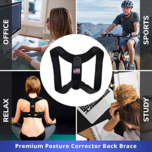 Posture Corrector For Men And Women - Adjustable Upper Back Brace For Clavicle To Support Neck, Back and Shoulder (Universal Fit, U.S. Design Patent) Posture Corrector For Men And Women - Adjustable Upper Back Brace For Clavicle To Support Neck, Back and Shoulder (Universal Fit, U.S. Design Patent)