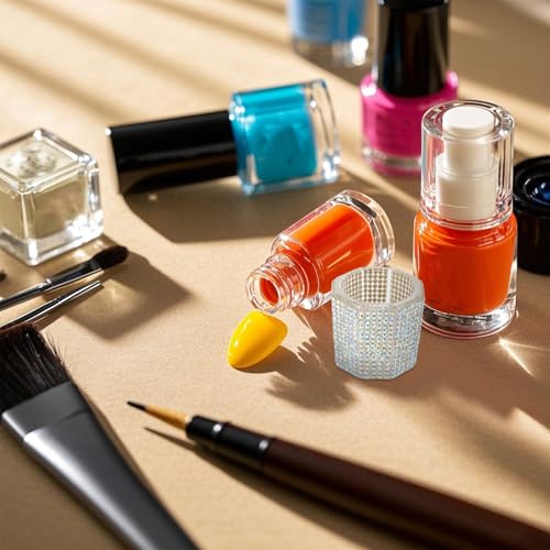 Set 3 Piezas Cubos para Limpieza de Pinceles de Uñas miniatura 6