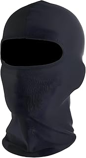 Lightweight Balaclava, Full Face Mask, Black