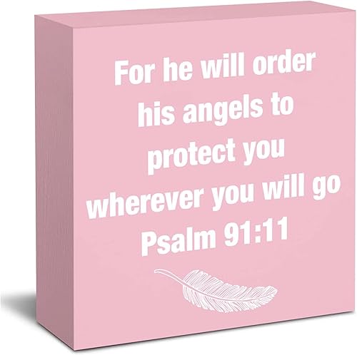 Miniatura 9 de Accesorios de escritorio de oficina verde salvia Decoración con letrero inspiradora Caja de madera verde para regalo para mujeres - Oración en ella