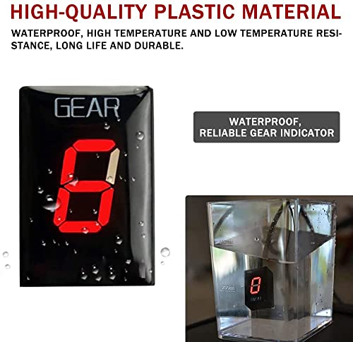 MOQIAOSEIKO Motorrad Geschwindigkeitsanzeige Ganganzeige Schaltleuchte kompatibel mit Kawasaki Z750 Z 750 Z1000 2007 2008 2009 ECU-Stecker Direktmontage 1-6