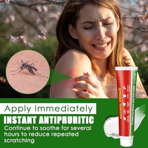 42.5g lindert Juckreiz Creme,Körpercreme Geeignet bei Insektenstichen,schnelle Wirkung gegen Juckreiz, Effektive beruhigt Körper und Gesicht