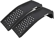 Garvee 8 in Lift Solid Steel Car Ramp 8000 LBS Capacity, 2000 LBS Per Ramps, Heavy Duty Truck Ramps for Car Repair or Vehicle Maintenance, 2 Pack Car Ramps, Black