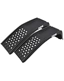 Garvee 8 in Lift Solid Steel Car Ramp 8000 LBS Capacity, 2000 LBS Per Ramps, Heavy Duty Truck Ramps for Car Repair or Vehicle Maintenance, 2 Pack Car Ramps, Black