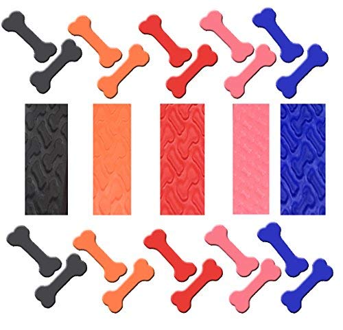 Sparky Petco 1" Waterproof Biothane Bone Embossed Bark In Or Underground Systems No Hole Strap Wraps Around The Receiver (Neon Orange) #TOP5