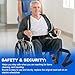 Wheelchair Safety Strap Seat Belt, Adjustable Anti-Slip Anti-Fall Wheelchair Fixation Belt, 13-86