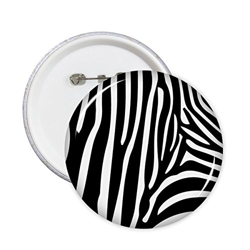 Pin Badge Bouton Zèbre Illustration Rond XXL Lot de 5