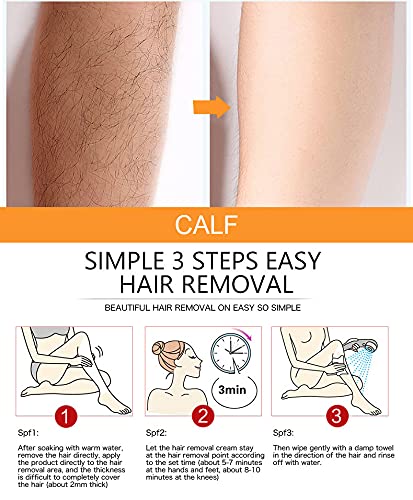 Miniatura 6 de DISAAR BEAUTY Vitamina C Aguacate Cara Cuerpo 3 minutos Depilación Rápida Crema Depilación Hidratante Piel 3.4 fl oz