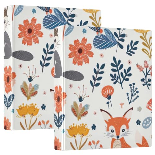Classeur 3 anneaux fleuri pour illuminer vos journées d'école et de bureau