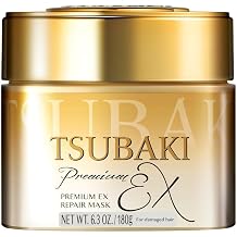 Tsubaki Premium EX Repair Hair Mask Treatment, Damaged Hair, 6.3 oz 180 g