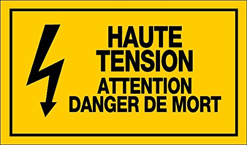 Novap Warnschild „Hohe Spannung – Danger Of Death“ – 330 X 200 Mm, Starr, Aus Polystyrol