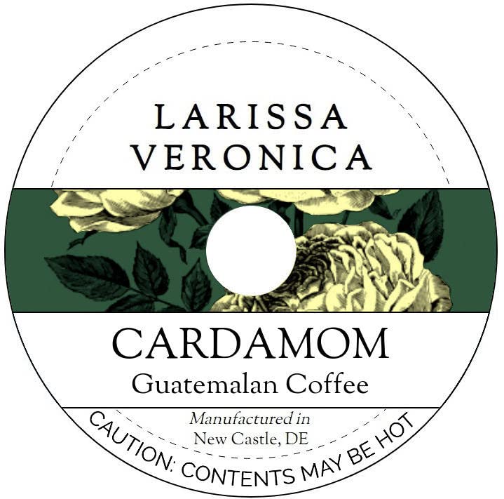 Cardamom Guatemalan Coffee (Single Serve K-Cup Pods) (Gourmet, Naturally Flavored, Whole Coffee Beans) (12 pods, ZIN: 571770)