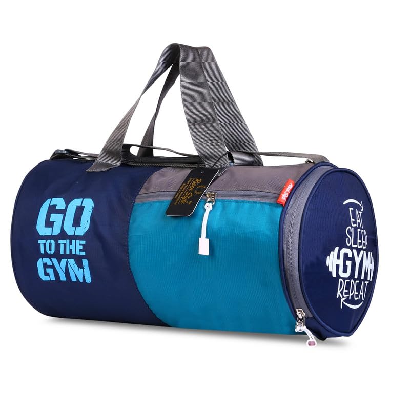 Risen Style Unisex Duffle Bag Gym Bag Workout Duffle Athletic Duffle Bag Gender-Neutral Gym Bag (Color : Blue_D1_03)