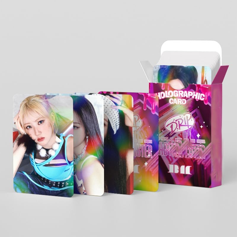 124PCS Laser Baby-M Photocards 2025 New Album Lomo Cards,Baby-M Cards for Gift and Fans Collection (Pink) - Image 3