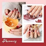 Phoenixy 40 sztuk półtrwałych lakierów do paznokci 36 kolorów U V/LED półtrwałe lakiery do paznokci z 2 podkładem lakier do paznokci błyszczący i matowy zestaw do paznokci półtrwałych