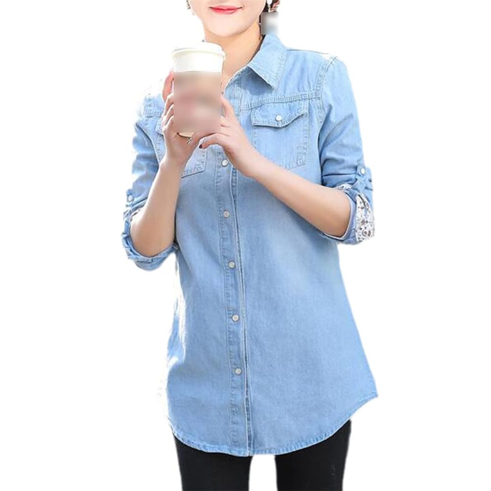 トップス ASKYY DENIM SHIRT Oversized Denim Shirt – ASKK NY