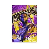 Generic LeBron James Poster Canvas Print Unframed: 18x12 inch (45x30 cm) Wall Art Decor for Living Room, Bedroom, Office