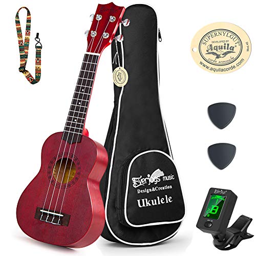 Learn to Play Ukulele Soprano Starter Kit - Satin Mahogany Professional Uke