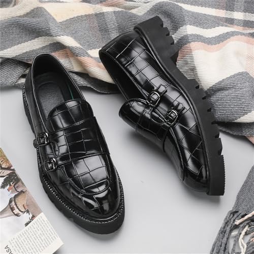 Men's Patent Leather Slip-on Loafers Fashion Business Dress Shoes Causal Party Wedding Party Shoes3