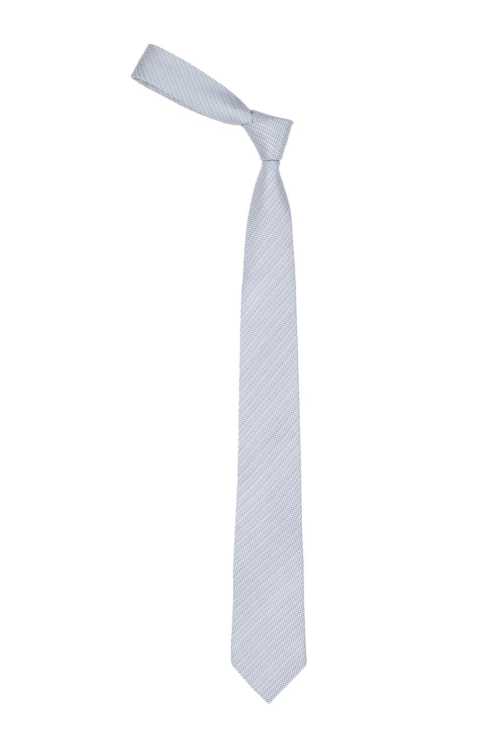 Men Grey Embroidered Tie-image-26
