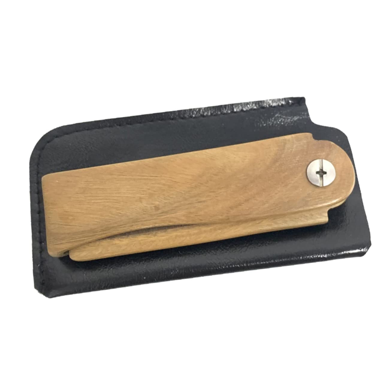 Didiseaon 5 Juegos De Peines De Madera Para Barba Con Estuche Plegables Para Bigote De Viaje Multifuncionales.