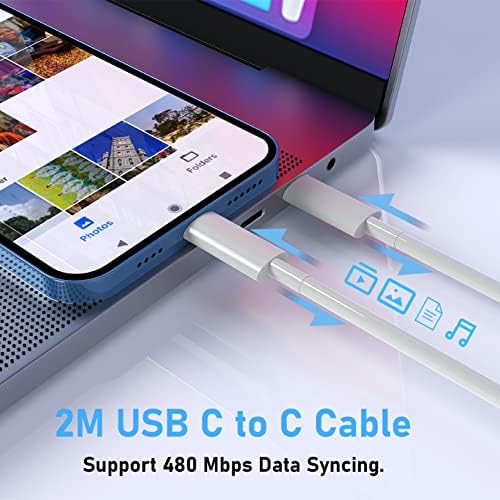 USB C Charger 96w,Compatible with MacBook Pro Air 16,14,13(2022-2016),iPhone 14,iPad Mini 6,Galaxy,Pixel 6,Dell XPS,Asus Acer Laptops,Type C Power Adapter