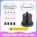 GFYYBKJ 3mL Cartridge Holder with Purge Tower, Travel Pen Cartridges Purge and Fill Station, Only Use For 3mL Pen Cartridges/Vial(12mm X 64mm), Cartridge Storage, Protective Case(Grey02)