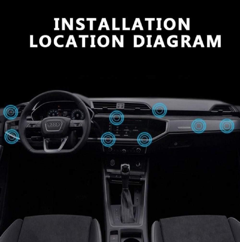 TRUE LINE Automotive Black Magnet Cell Phone Dashboard Steering Wheel Mounted Holder Long
