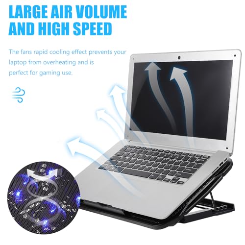 Base refrigerante para laptop Alipis ajustable con ventiladores USB miniatura 7