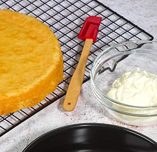 Tala 10A01183 Set Of 2 Mini Silicone Headed Spatulas With Wooden Handles #TOP5