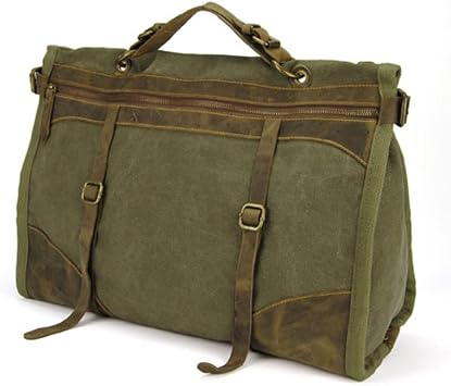 Vintage Retro Military Canvas + Leather Men Travel Bags Luggage Bags Men Weekend Bag Overnight Duffle Bags Tote LeisureBlack