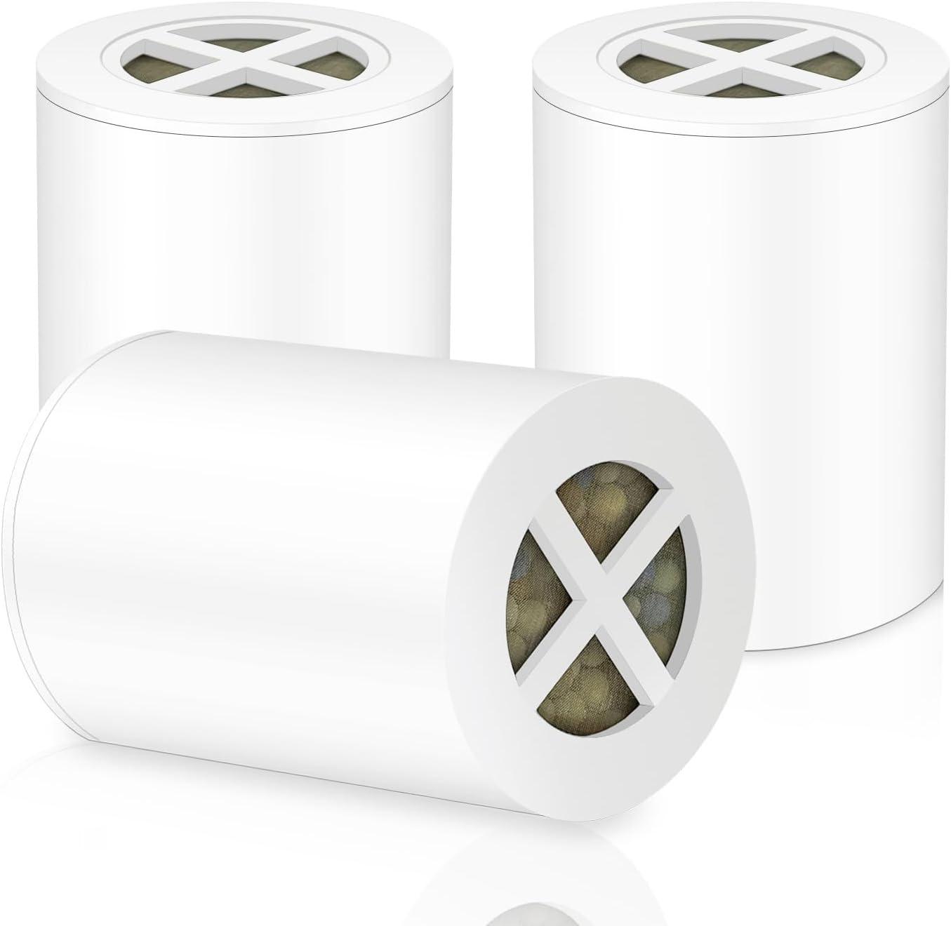 3 PACK Multi-Stage Filter Replacement Compatible with Afina A-01 Shower Head Cartridge,Water Replacement Filter for skincare, chlorine removal, bathing and showering。