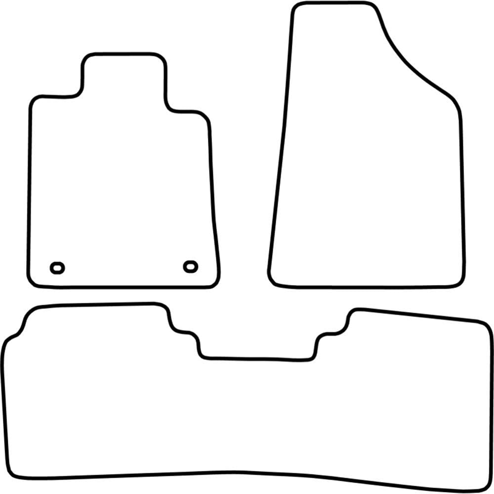 AutoStyle Set velour car mats compatible with Renault Safrane 1992-2000