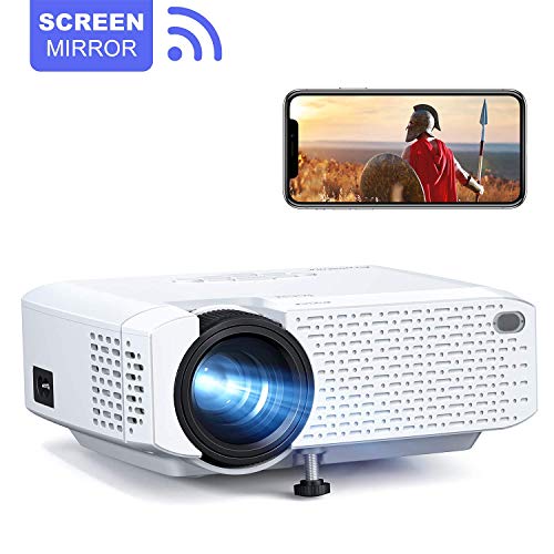 Crosstour Mini WiFi Projector Synchronize Smartphone Screen Video Proyector Full HD 1080p Supported