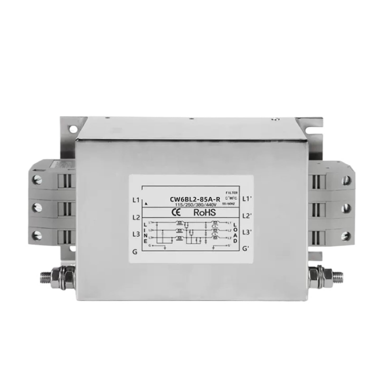 Variateur de fréquence triphasé CW6BL2-85A-R avec filtre d'alimentation à trois fils
