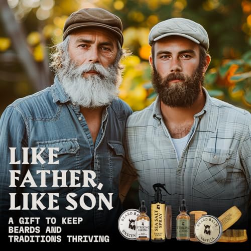Striking Viking Grooming Kit - Premium Care Products for Men with Beard Shampoo, Oil, Balm Butter, Brush, Wooden Comb, Mustache Scissors & Toiletry Bag - Image 3
