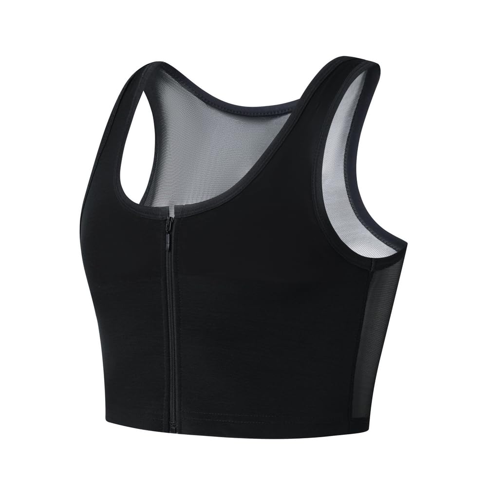 Zipper Chest Binder for Women Transgender FTM Binder Bra Chest Breast Binder Trans